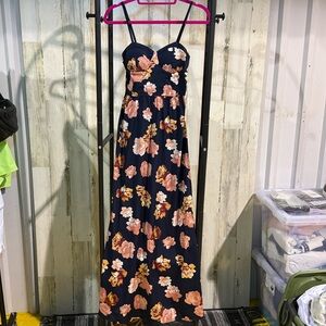 Floral Maxi Dress with Spaghetti Straps